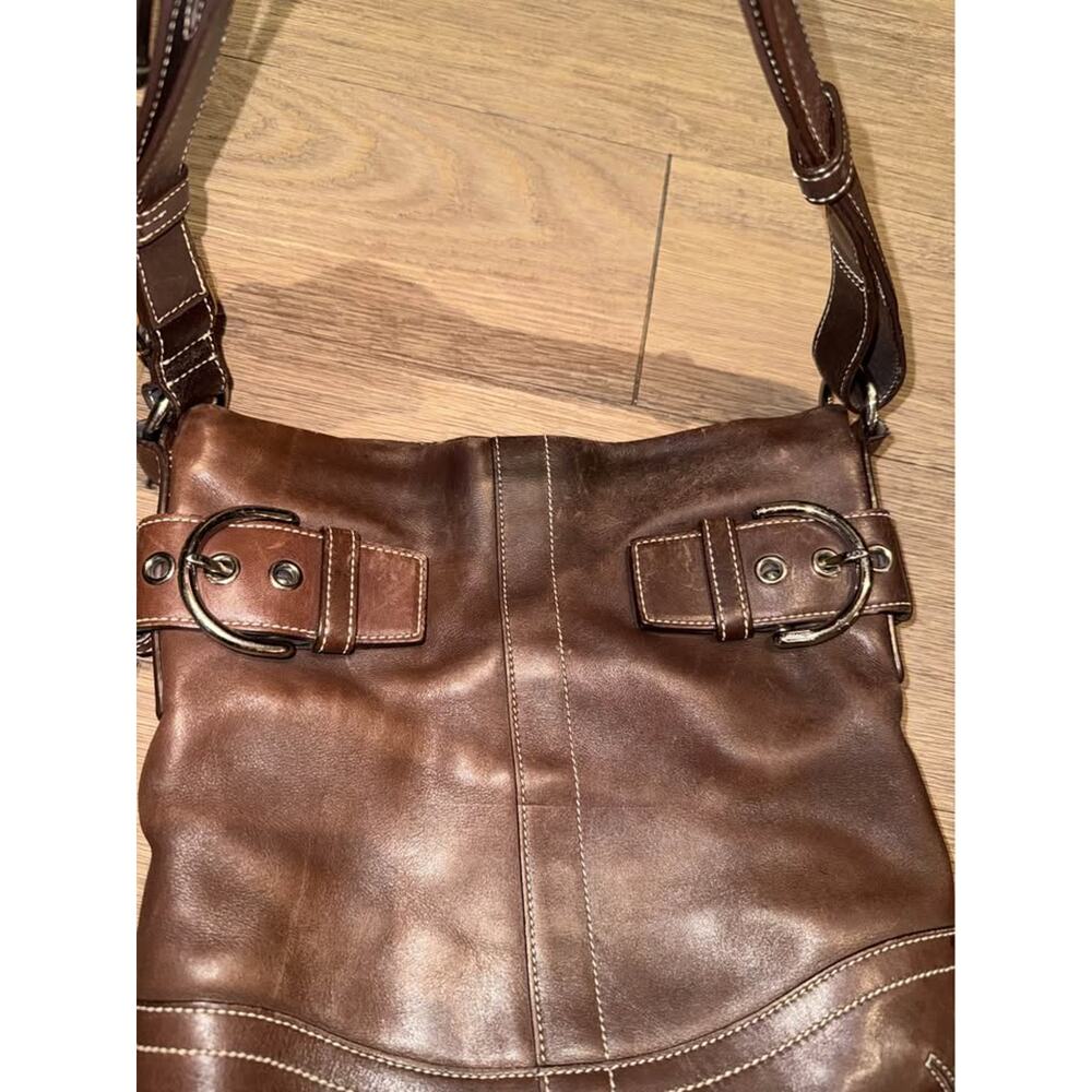 COACH 1453 SoHo Slim Brown Leather Shoulder Hand Bag Purse 90s Y2K EUC - Picture 3 of 10
